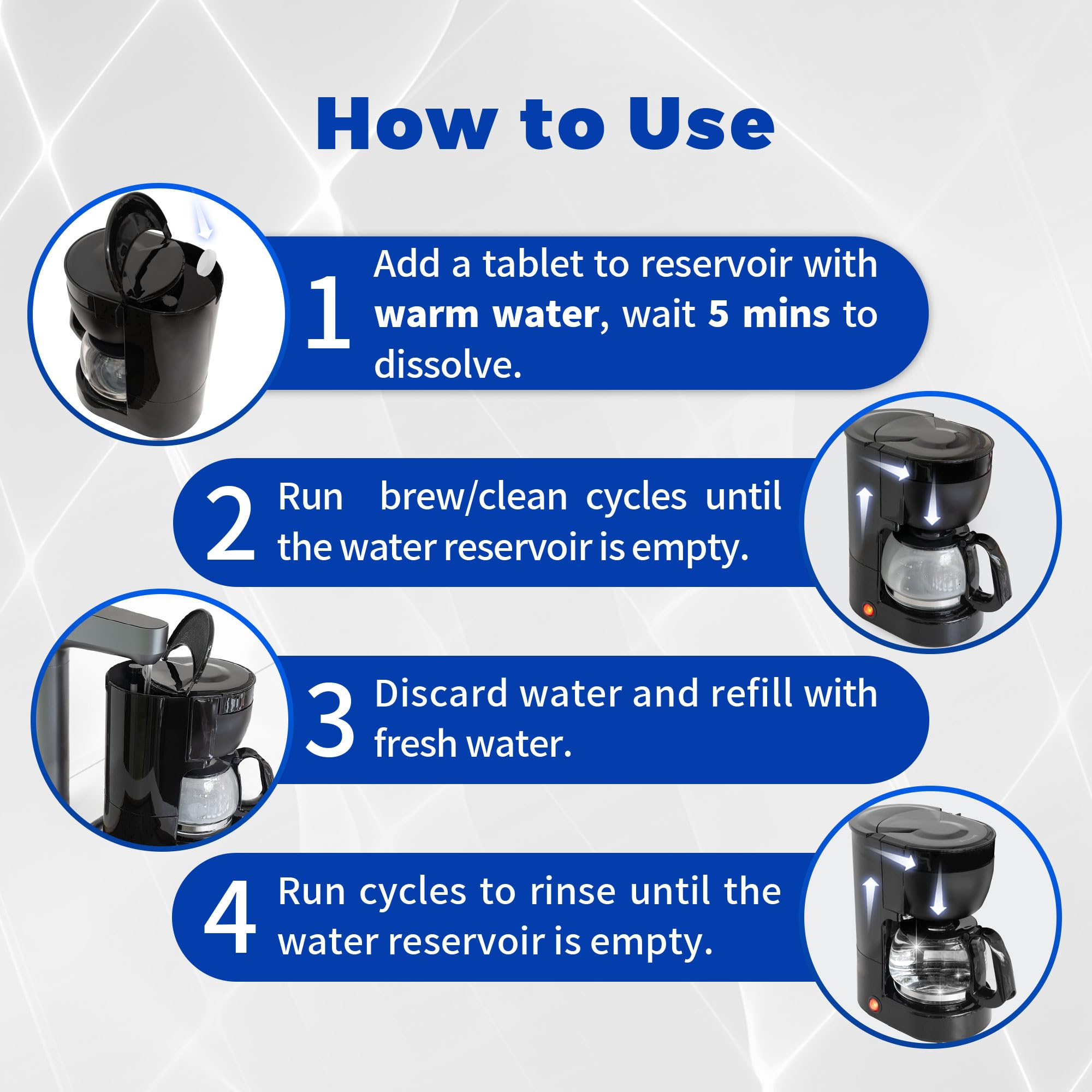 cleanan coffee maker cleaner tablet helps extend machine lifespan