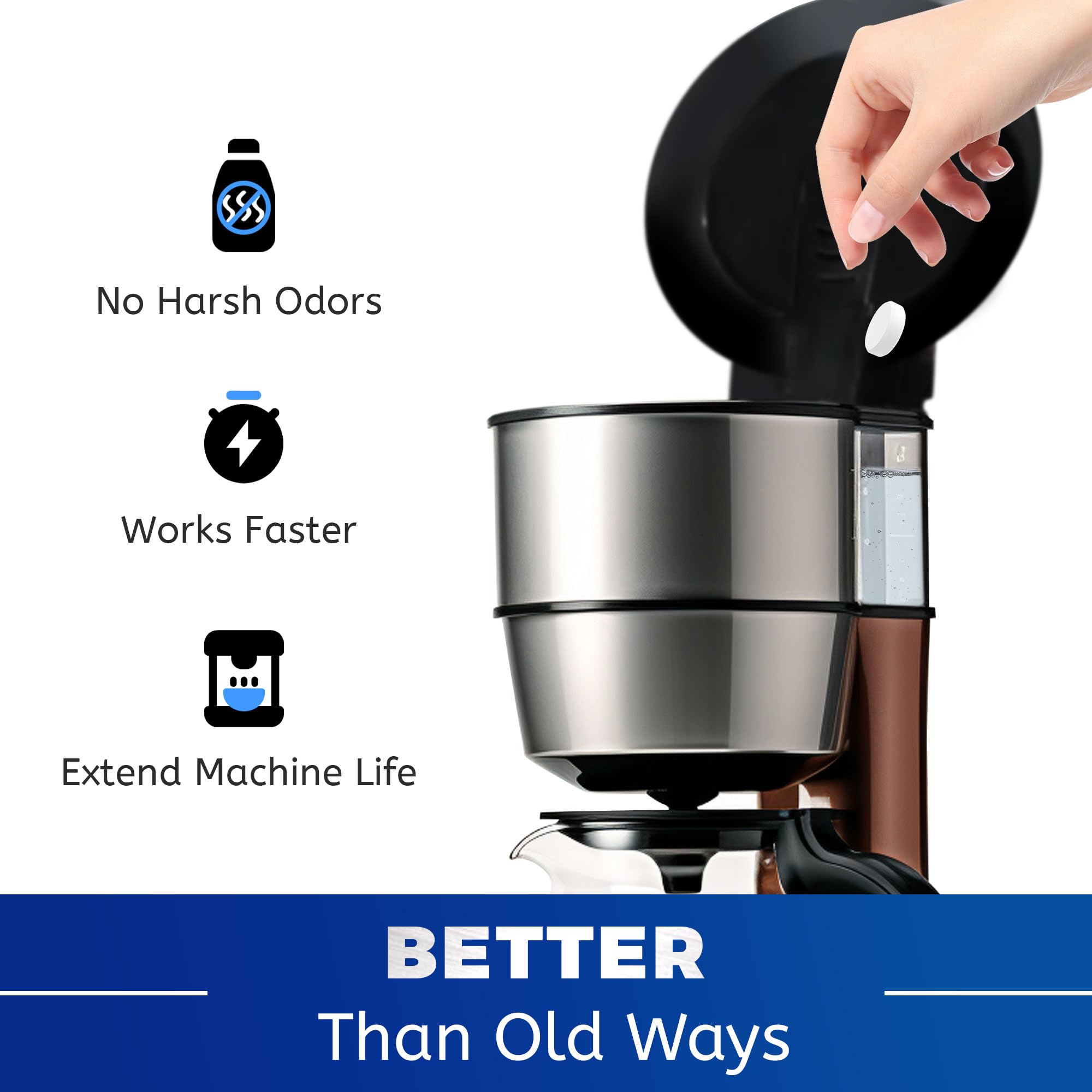 cleanan coffee maker cleaner tablet enhances coffee flavor with regular use