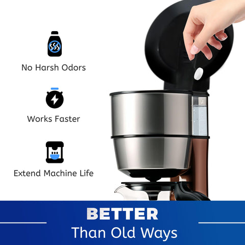 cleanan coffee maker cleaner tablet enhances coffee flavor with regular use