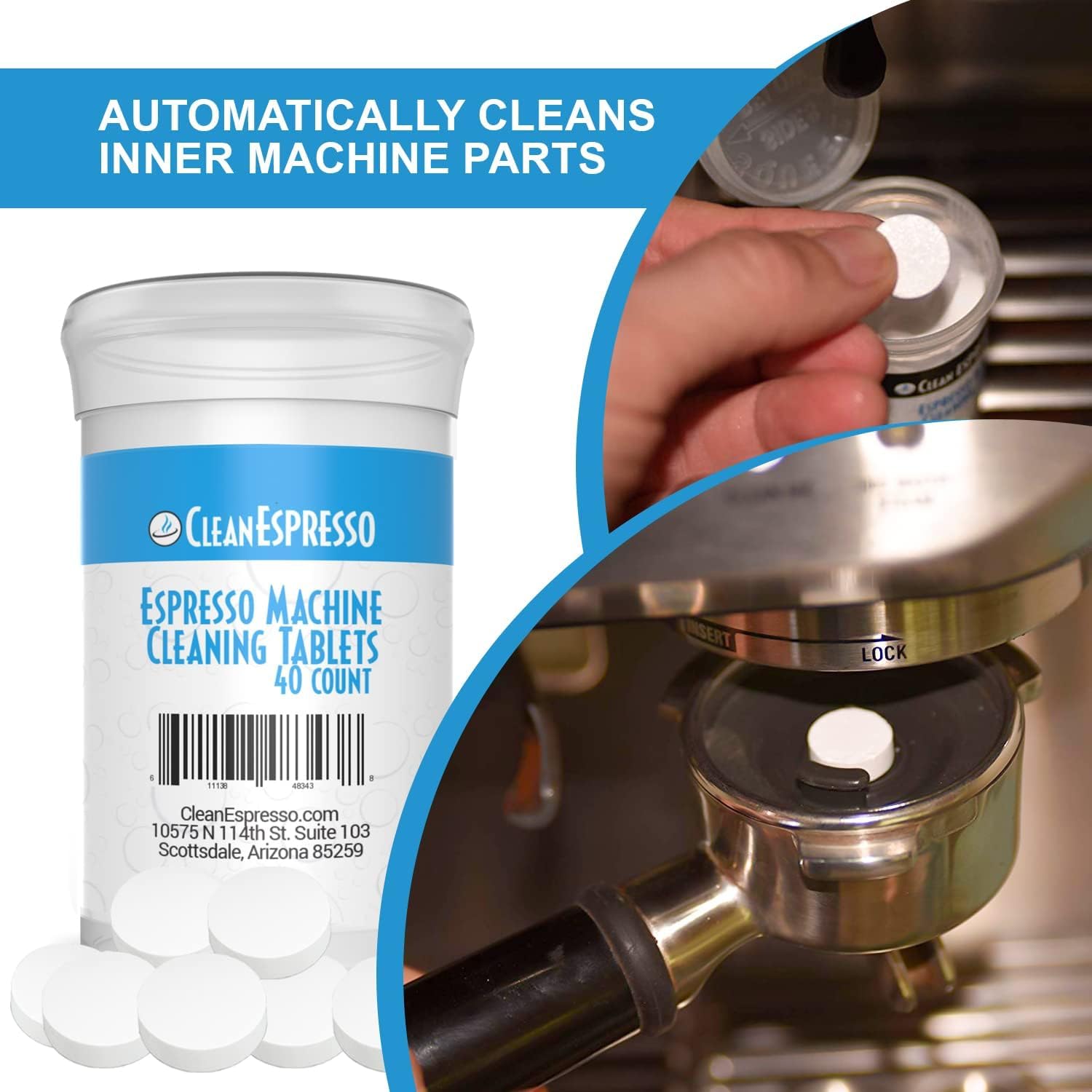 Replacement filters included for ongoing espresso quality.