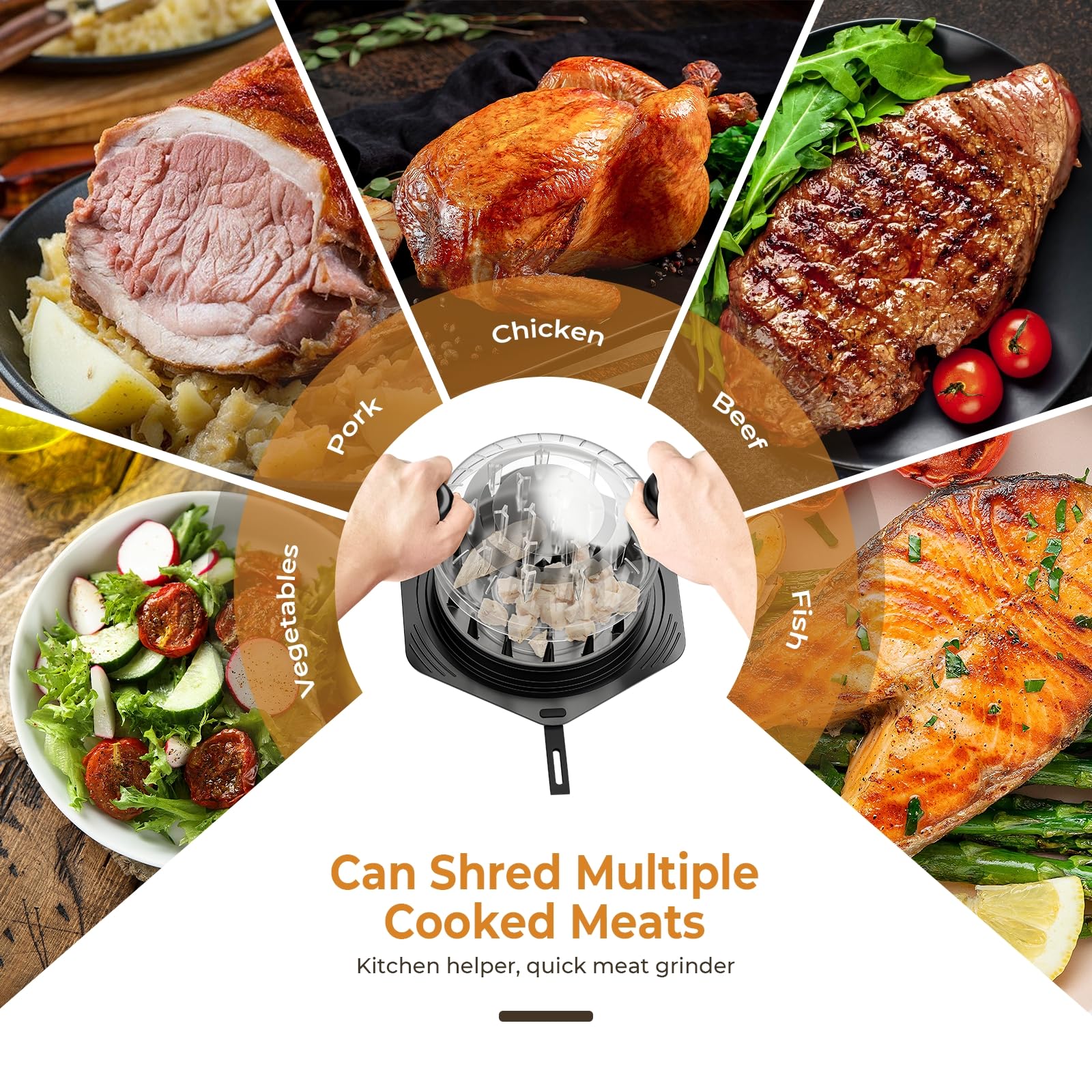 CLEANGOR dishwasher-safe shredder simplifies post-meal cleanup.