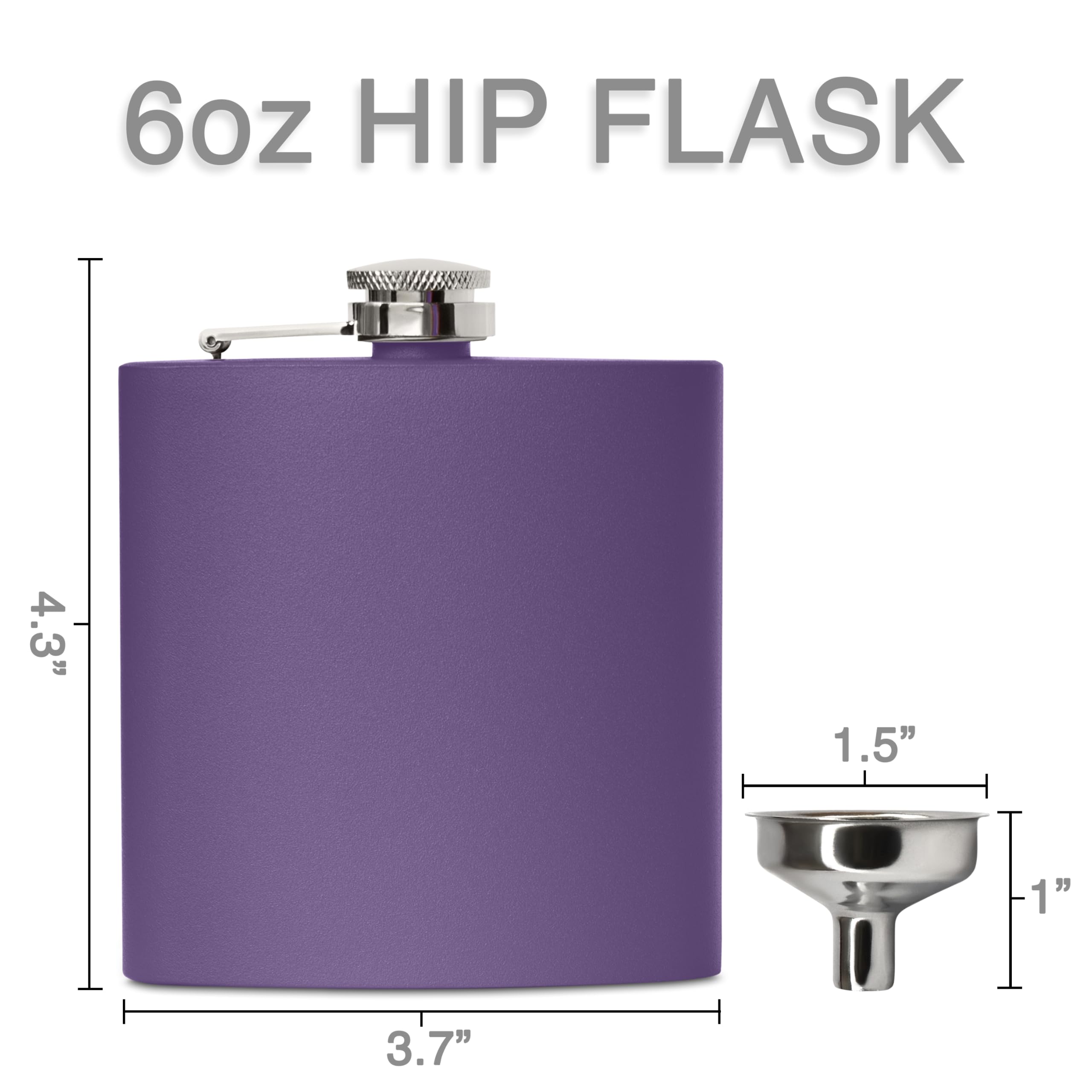 Leak-proof cap attached to Clear Water Home Goods flask
