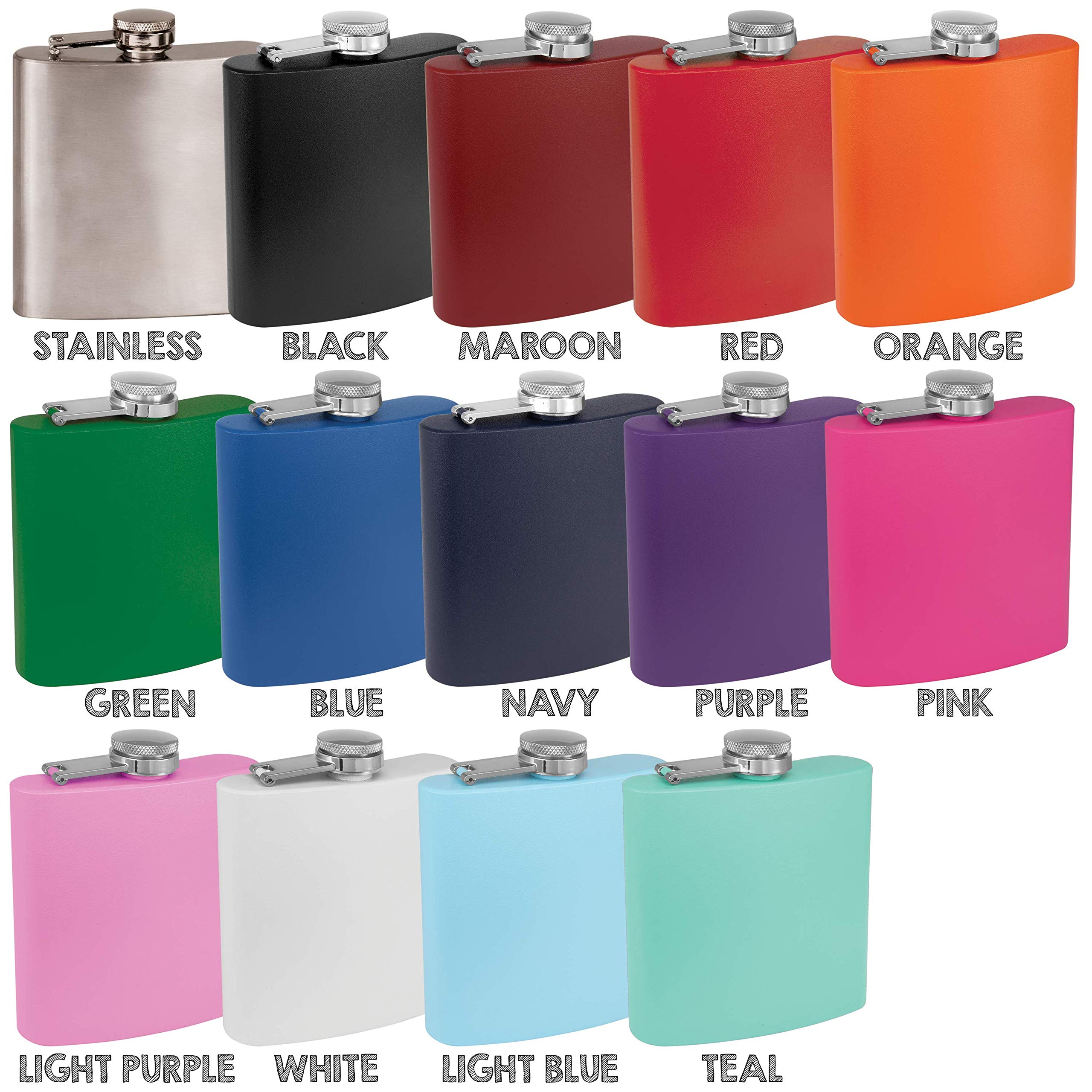 Clear Water wedding party flask suited for celebrations and keepsake gifts.