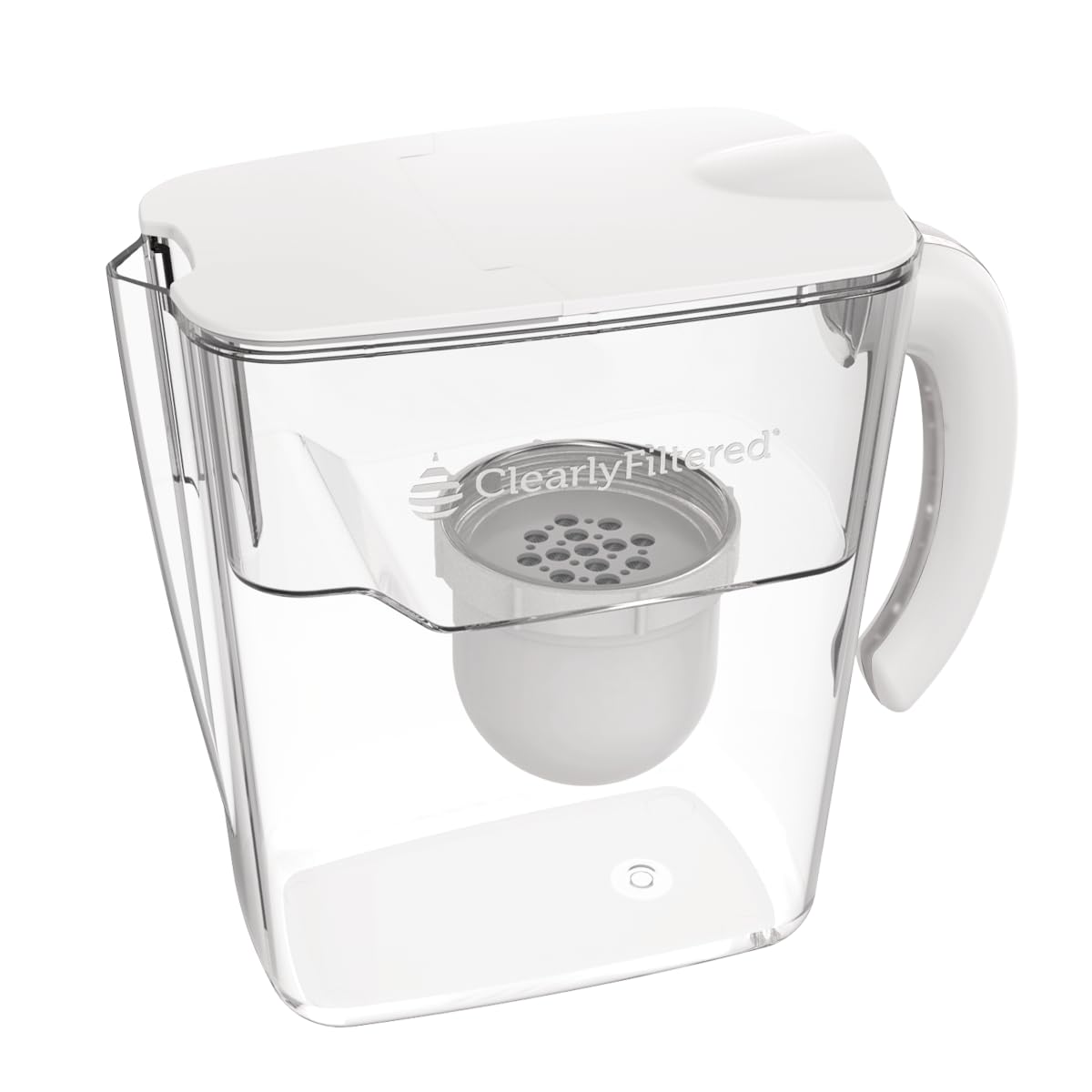 Clearly Filtered No.1 Pitcher with ergonomic handle for comfortable pouring.