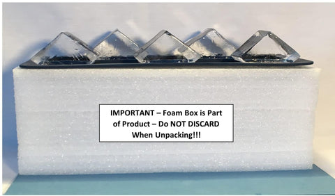 ClearlyFrozen directional freezing technique image showing open top mold in use
