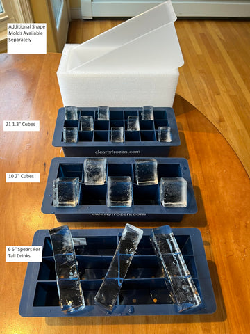 ClearlyFrozen insulation box with mold demonstrates compact storage