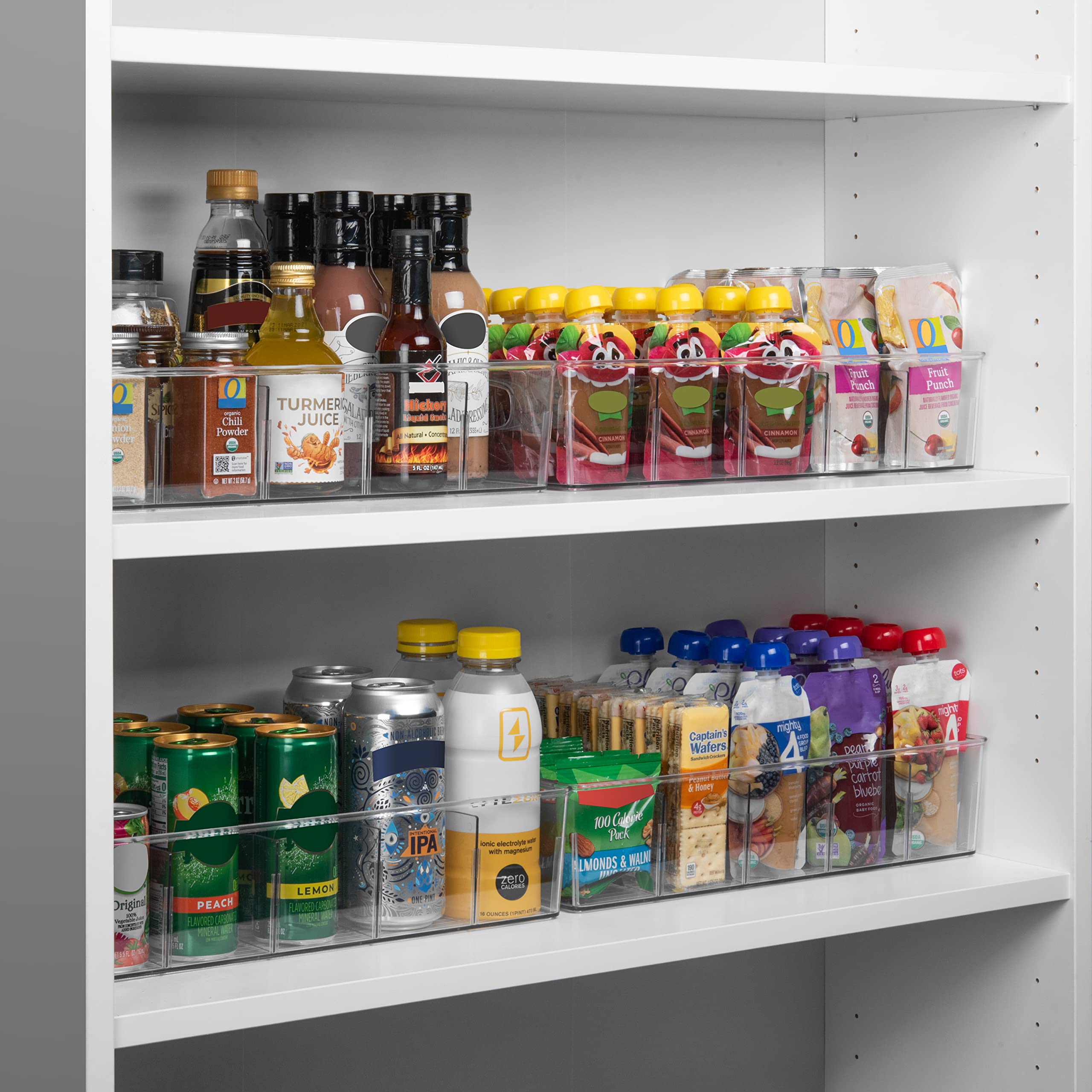 ClearSpace cabinet organizer bin keeps groceries tidy and accessible