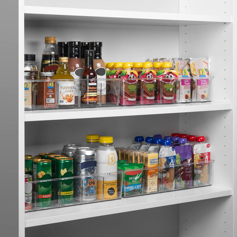 ClearSpace cabinet organizer bin keeps groceries tidy and accessible
