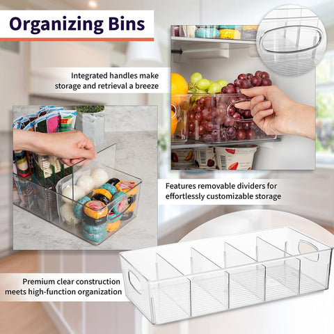 ClearSpace clear plastic bin with built-in handles for easy transport.