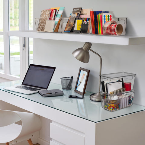ClearSpace easy-grip side handles simplify moving bins.