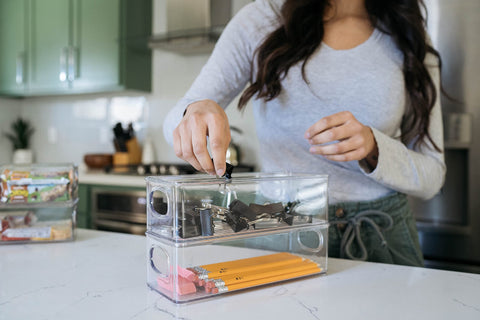 ClearSpace food-safe bin is easy to clean with mild soap and water.