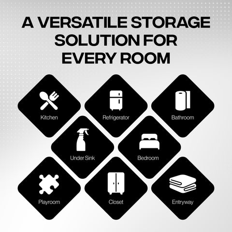 ClearSpace multiroom storage bin suitable for kitchen, office, and more.