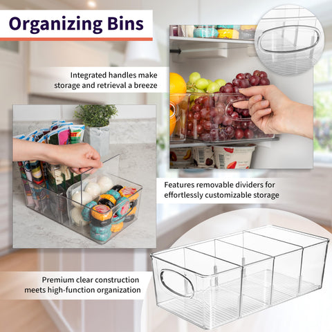ClearSpace bin divider close-up shows flexible organization options.