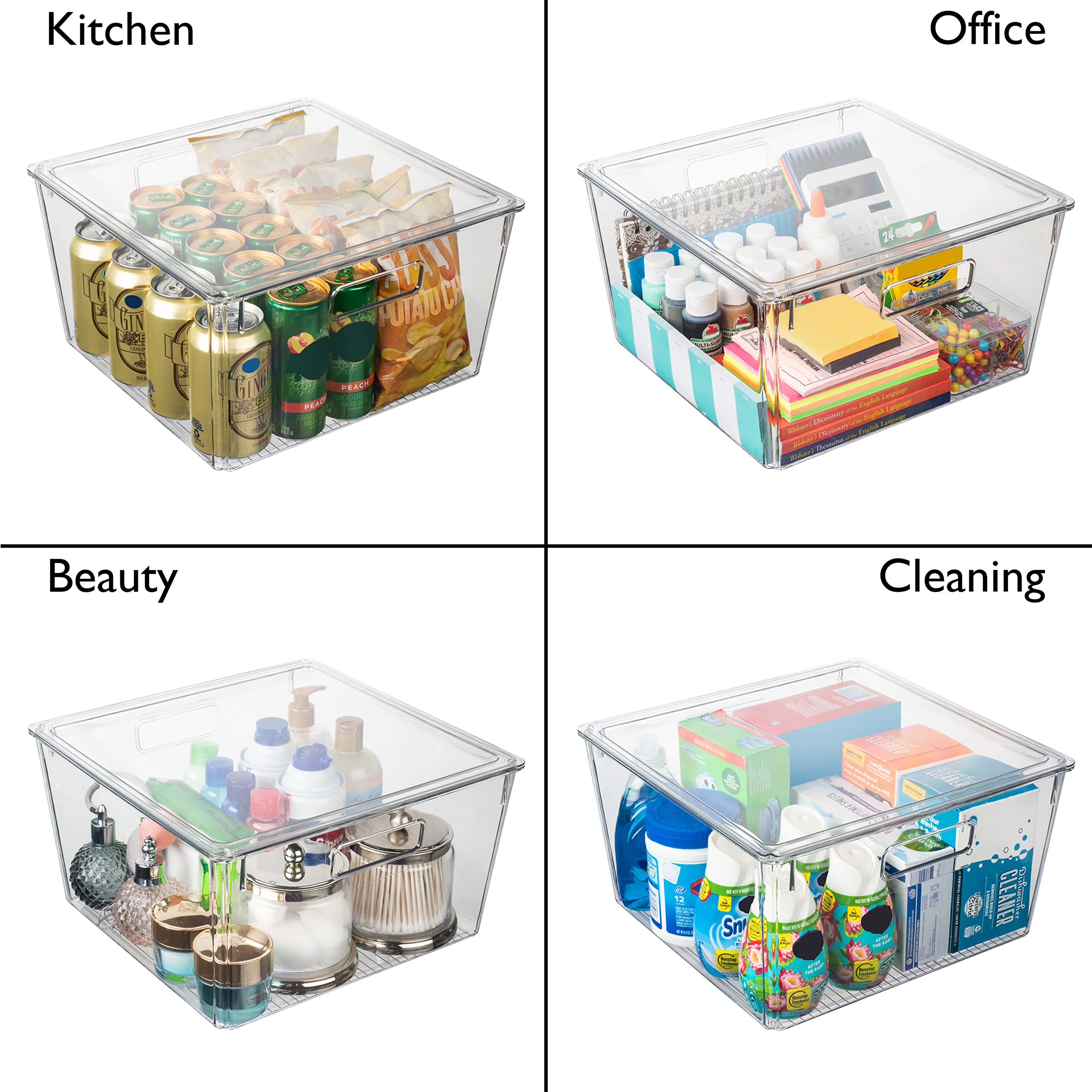 ClearSpace XL bin fits drawers or cabinets for modular storage anywhere
