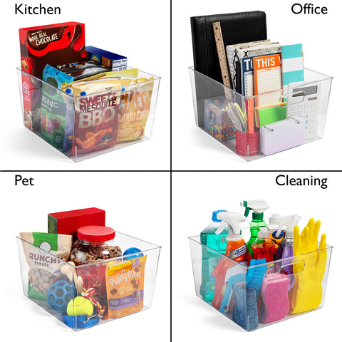 ClearSpace XL measures 12 by 11 by 7 inches for shelf-ready storage.