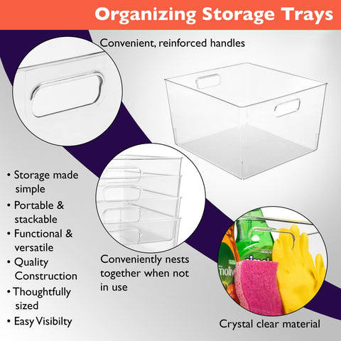 ClearSpace XL BPA-free, food-safe plastic bin easy to clean.