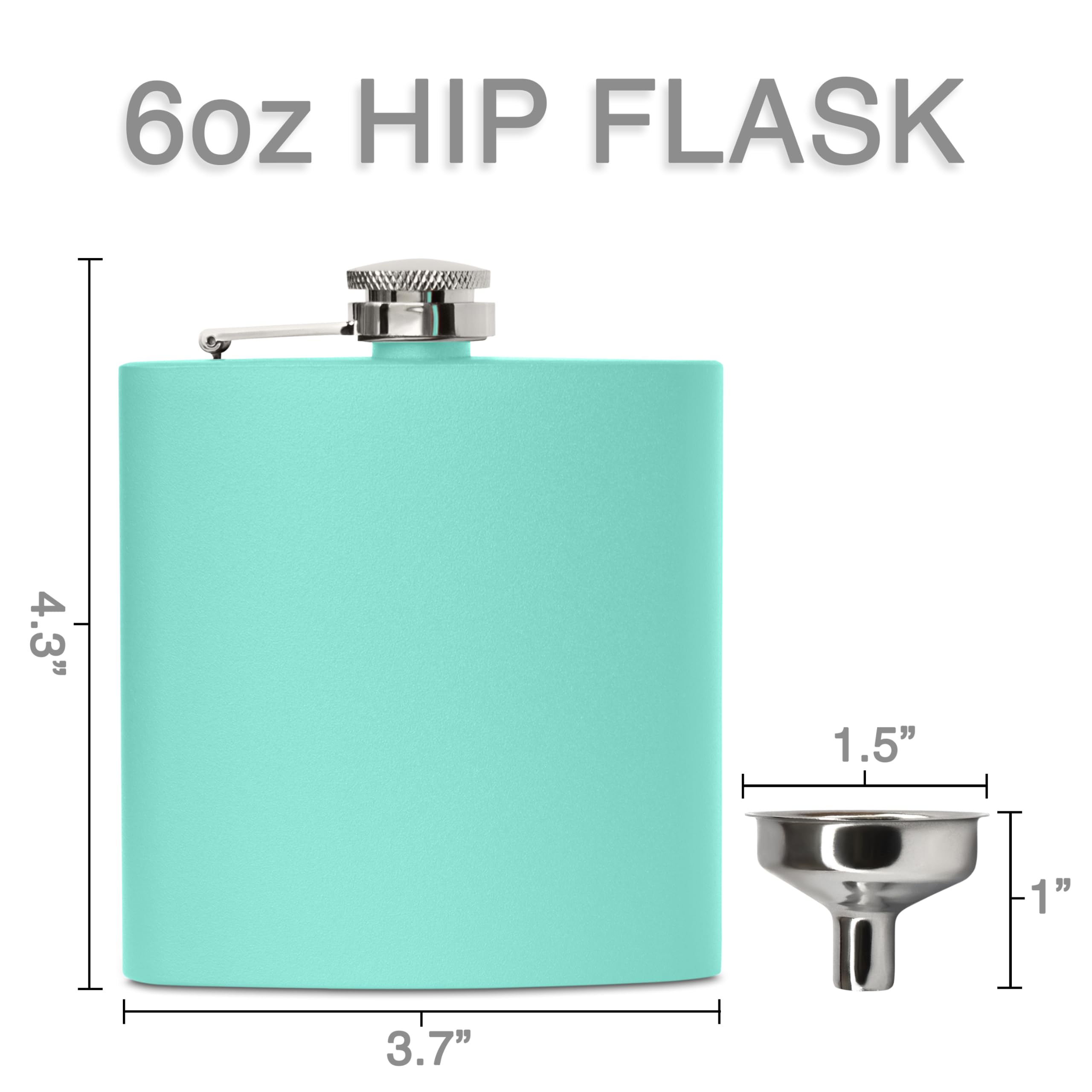 Clear Water flask in white gift box, perfect for gifting.