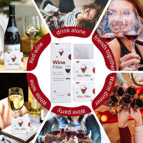 Clerona party-ready wine filter set perfect for gatherings and dinners.