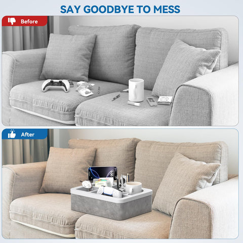 CLESOO anti-spill silicone top protects furniture from crumbs and spills