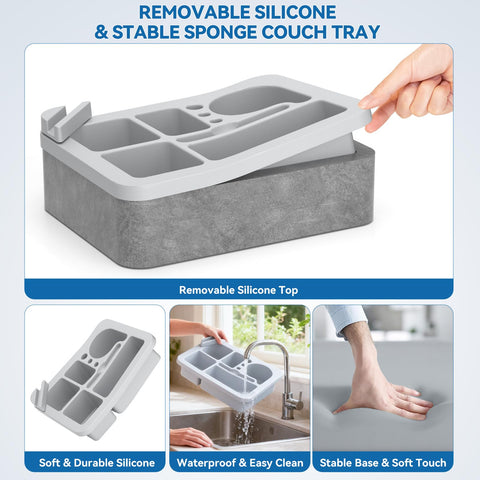 CLESOO soft sponge foam base cushions the tray without slipping