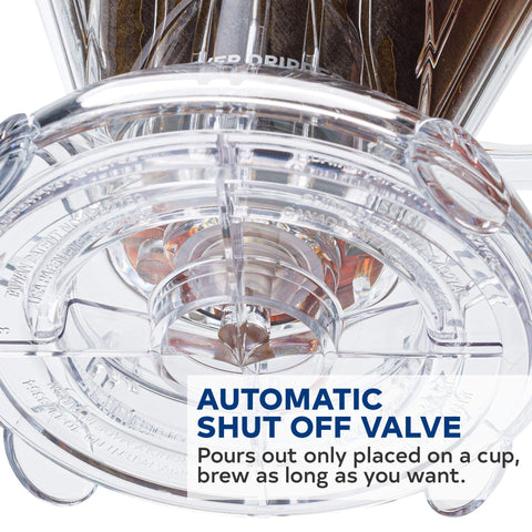 Clever Dripper over mug enabling controlled extraction.