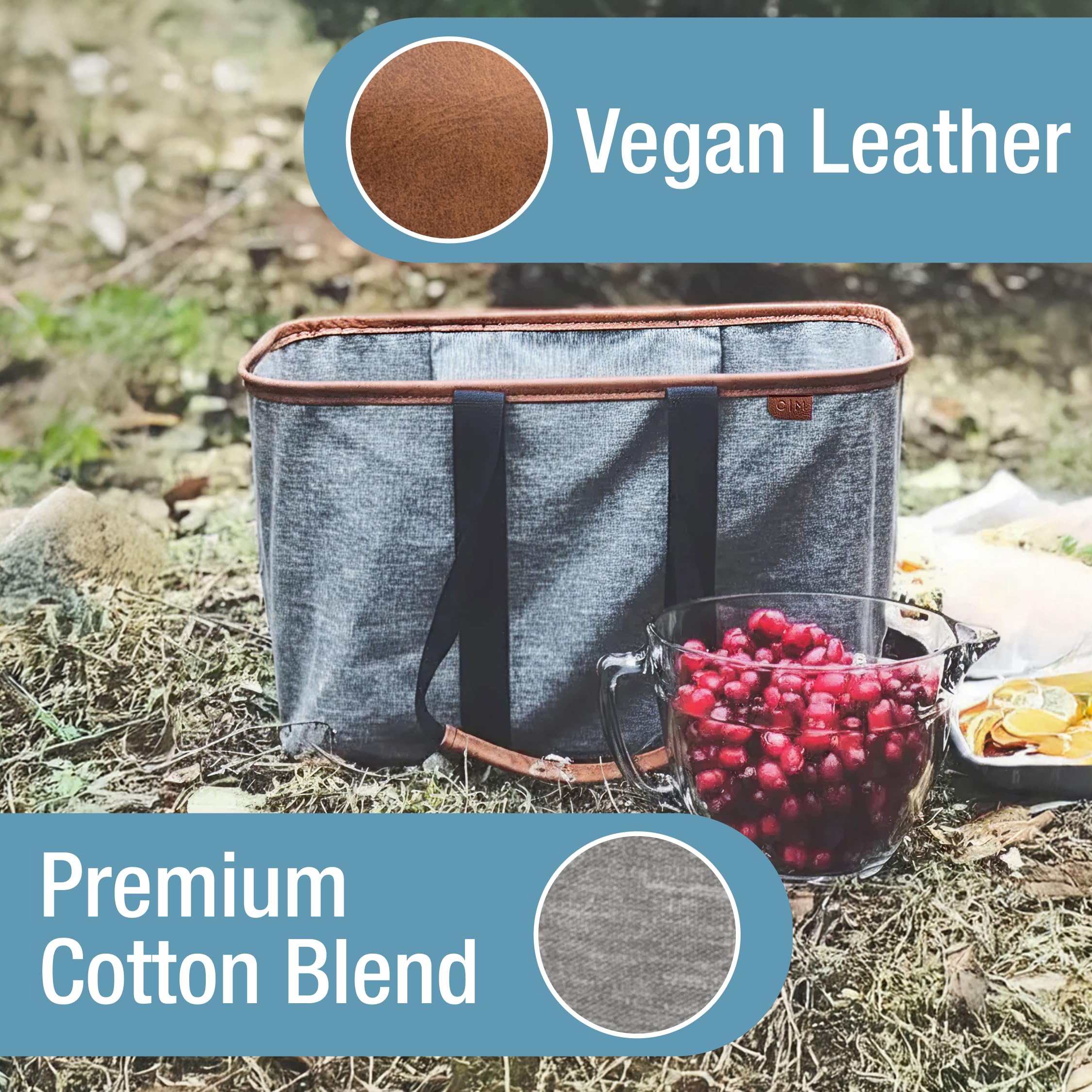 CleverMade SnapBasket LUXE interior zip pocket secures valuables