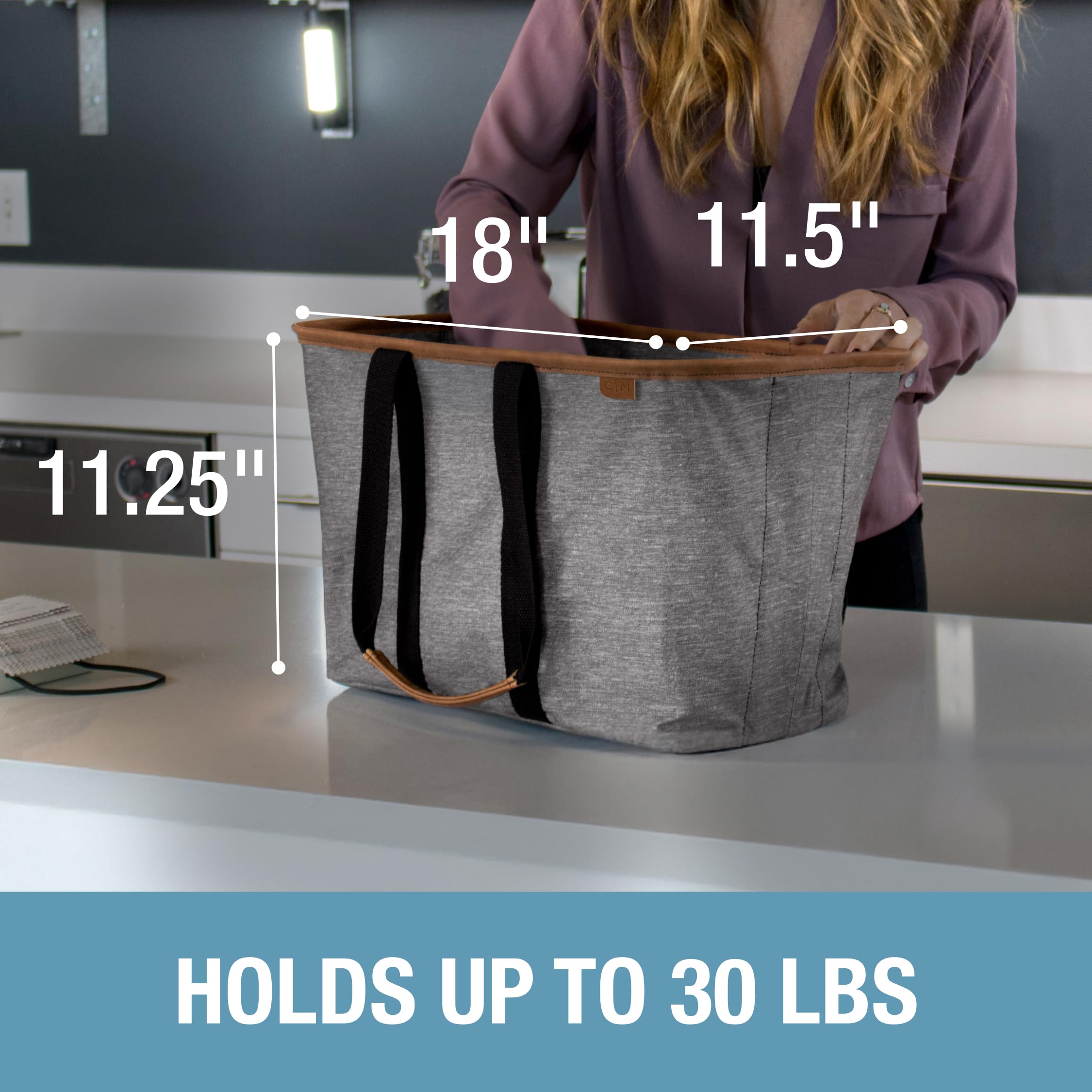 CleverMade SnapBasket LUXE sturdy bottom with stability feet