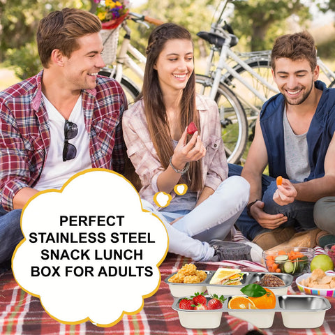CLFORLORGN on-the-go snack box fits in bags for commuting and picnics