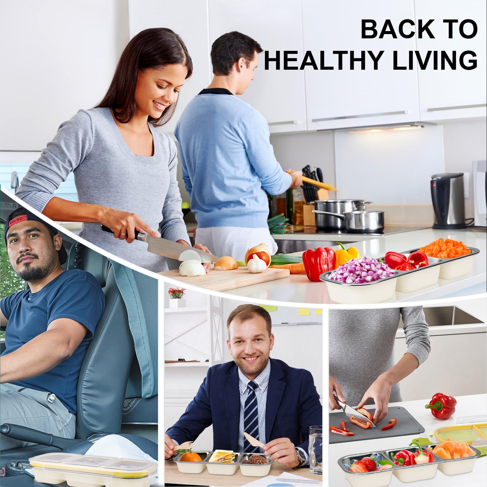 Travel-friendly CLFORLORGN snack container ideal for school, work, and trips