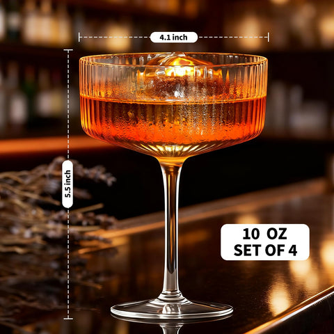 CL FUN Cocktails served in these glasses elevate home bar appeal.