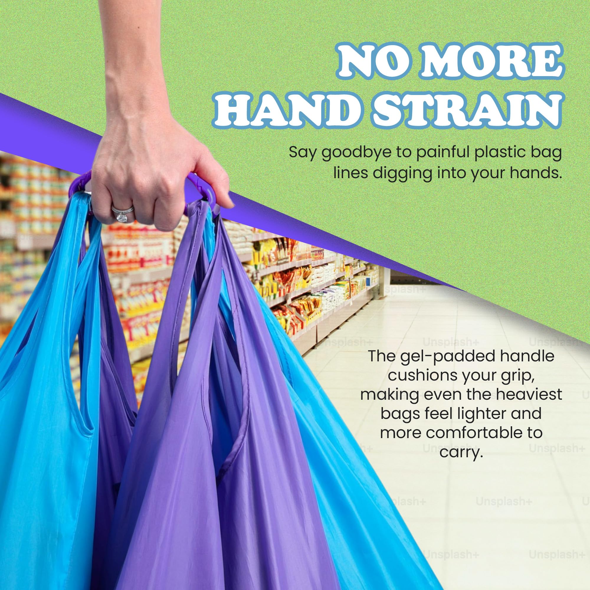 Click & Carry compact design ready to stash in car or bag