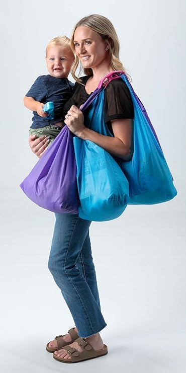 Click & Carry clip-and-carry system in action for organized bags.