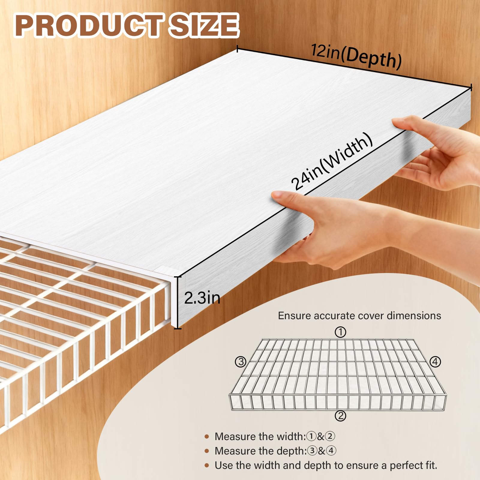 Clicliet PVC shelf liner close-up shows smooth, easy-to-clean surface