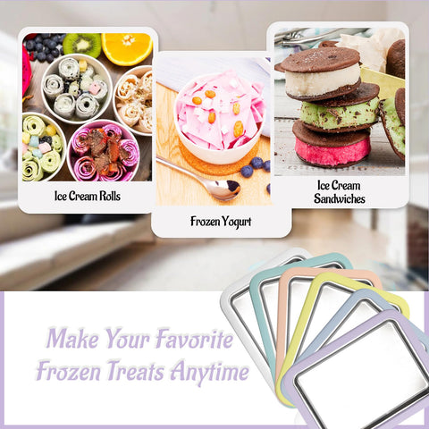 Climafusion complete set supports ice cream, rolls, and frozen yogurt at home.