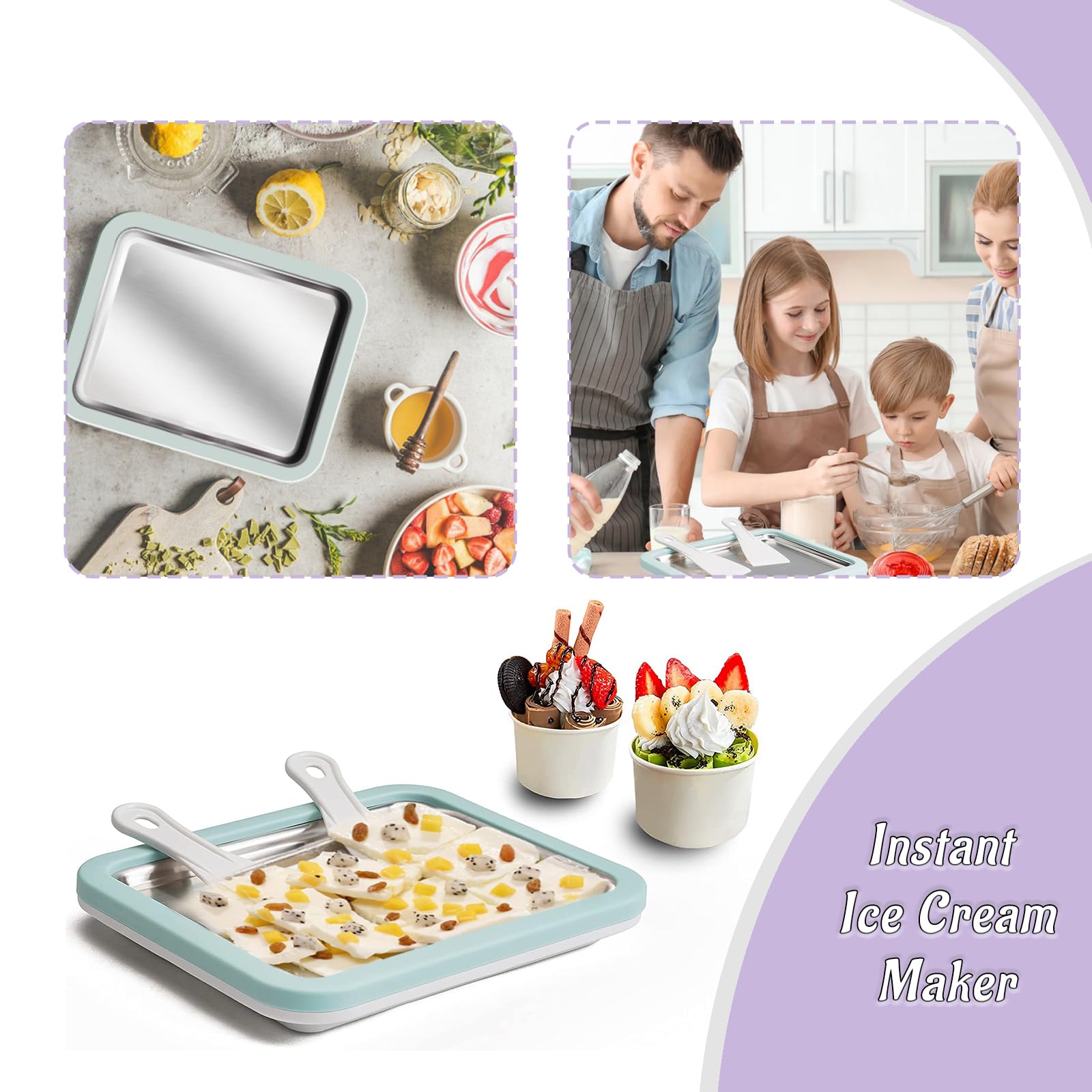 Climafusion freezer-ready montage demonstrates quick, accessible homemade desserts.