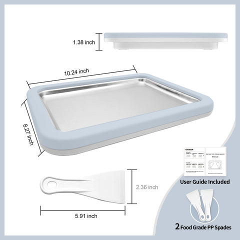 Climafusion instant-ice-cream-spatulas for precise rolling and topping.