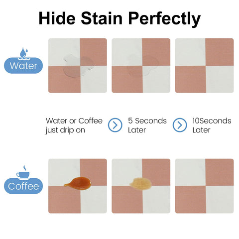 Clinuse coffee mats beige checkered pattern protects counters from heat