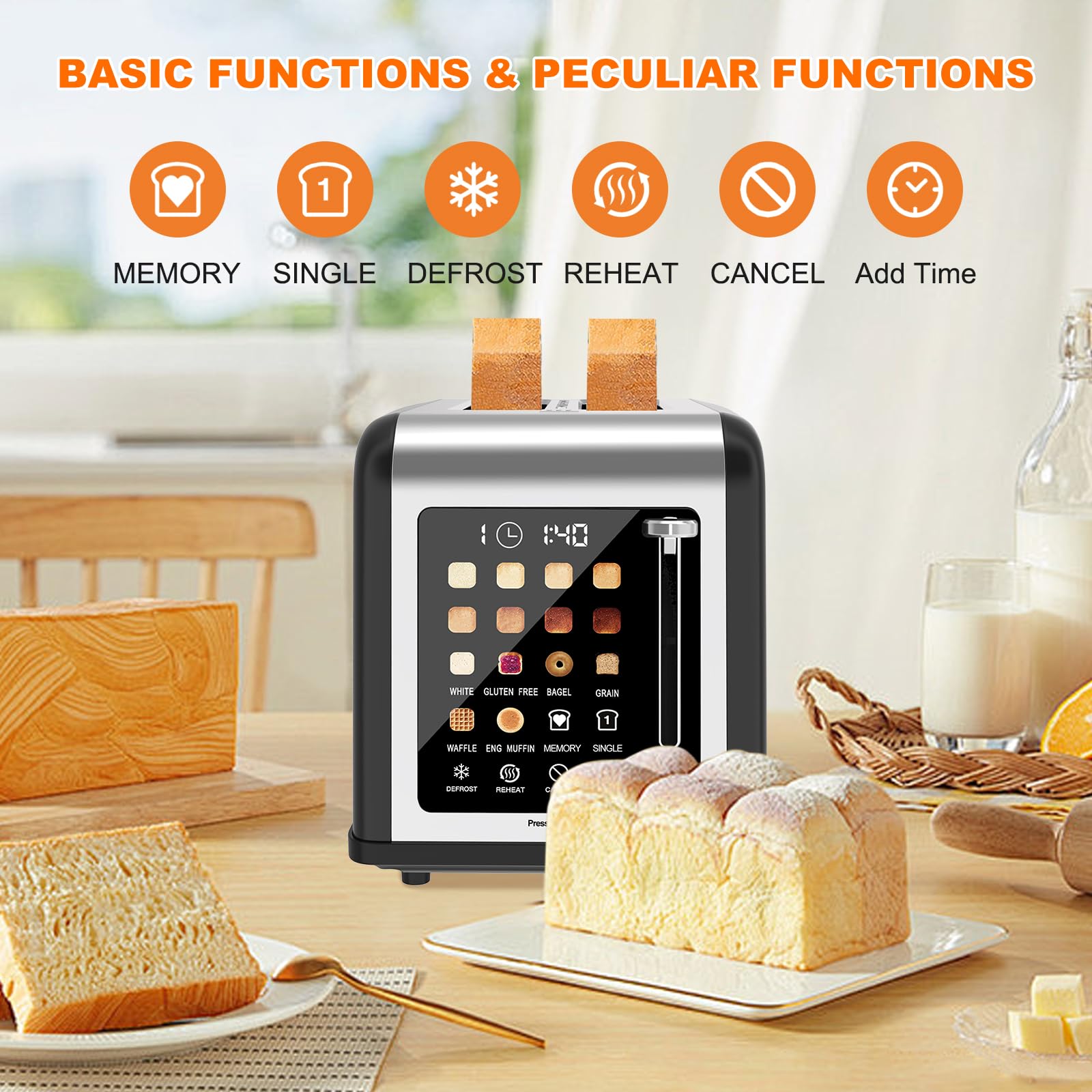 Removable crumb tray on Clixane toaster simplifies cleanup after busy breakfasts.