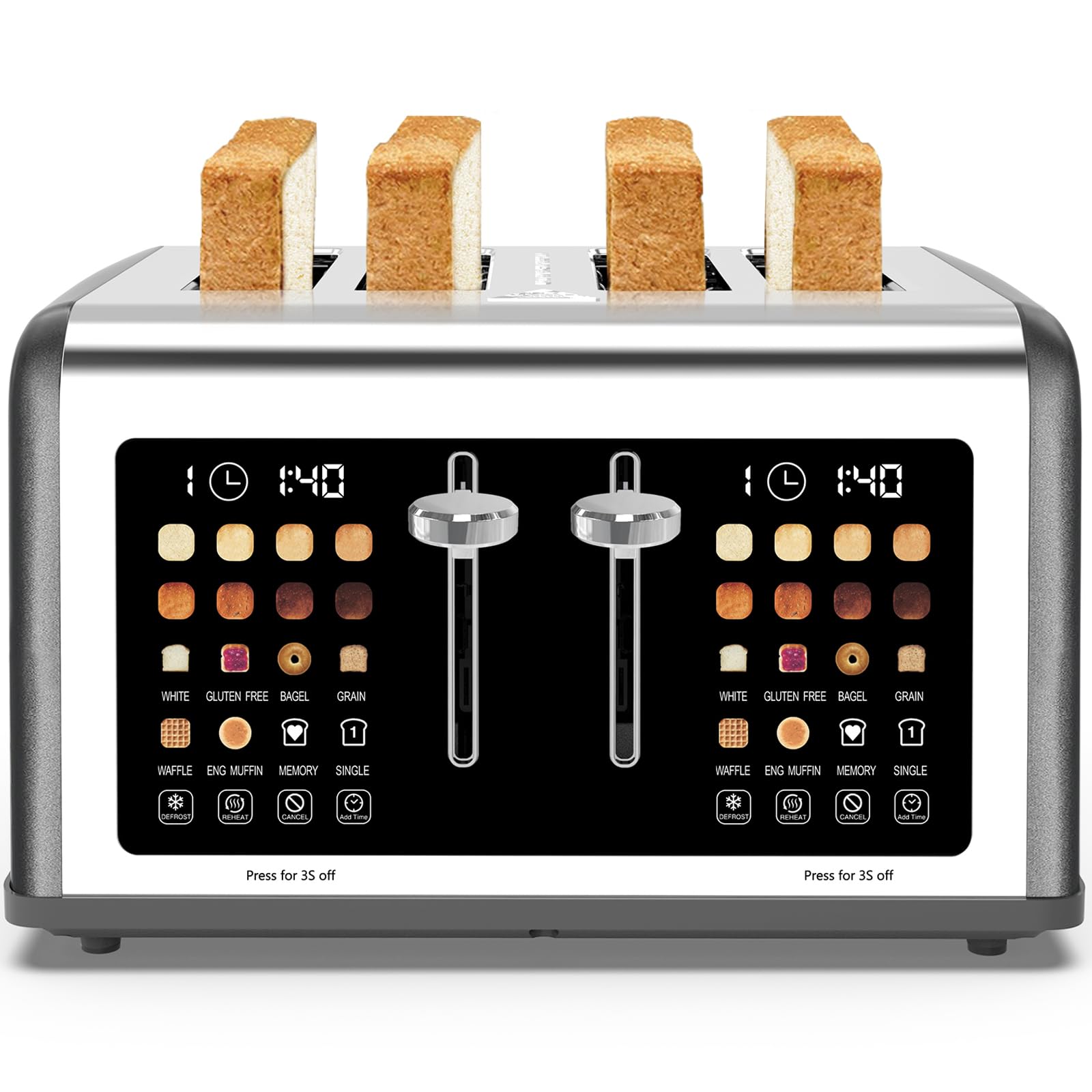 Clixane dual-slot independent controls toast two items separately