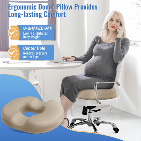 CloudBliss donut pillow memory foam core provides durable, long-lasting support.