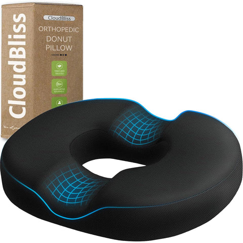 CloudBliss donut pillow seat cushion tailbone relief.
