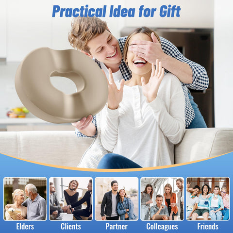 CloudBliss donut pillow helps hemorrhoid sufferers sit more comfortably.