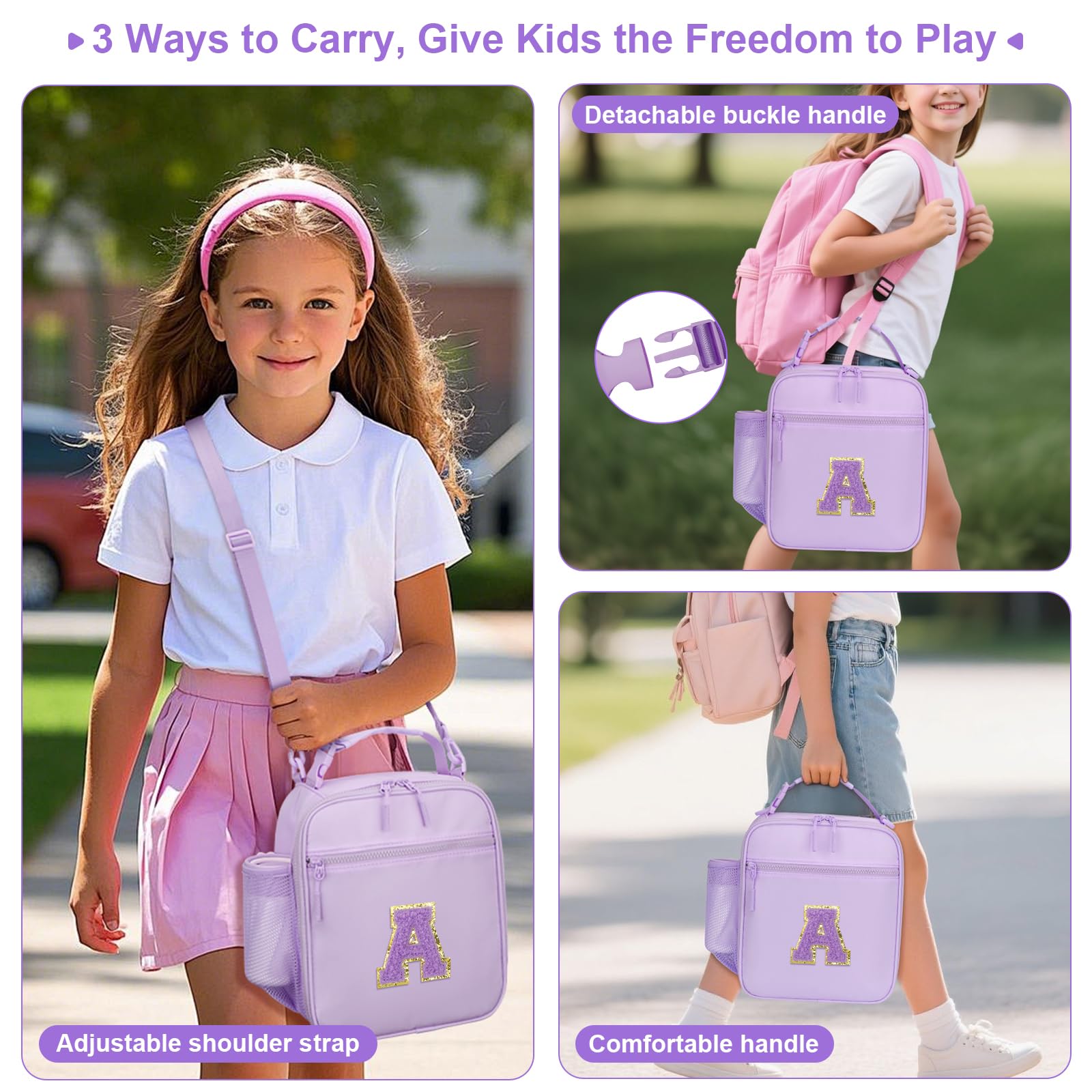 CLOUDWINGS insulated lunch bag with triple-layer insulation for temperature control