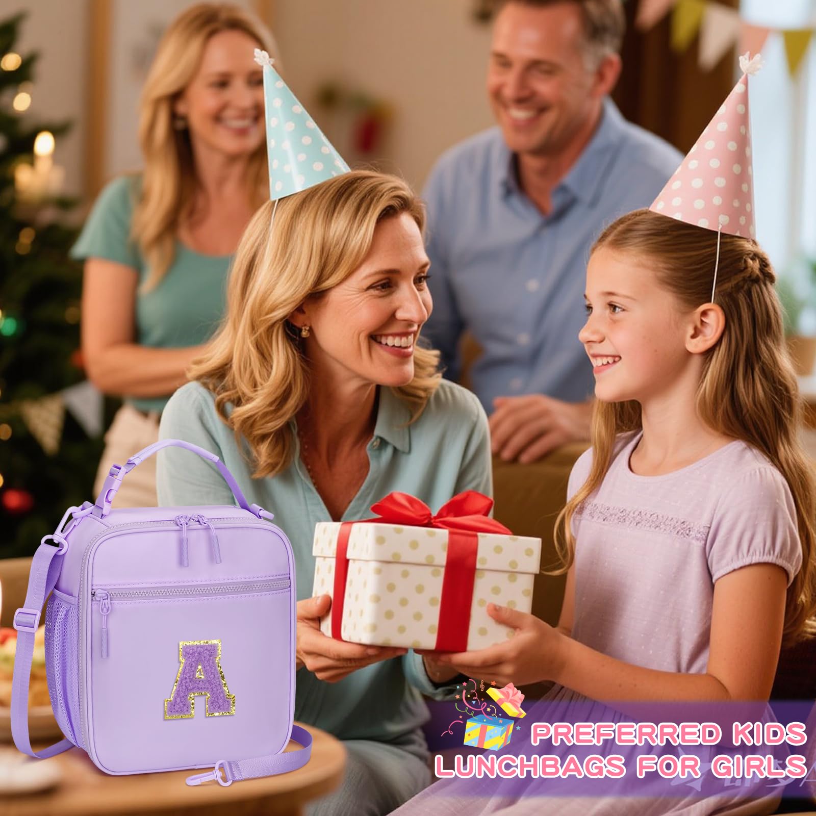 CLOUDWINGS personalized monogram lunch bag as a back-to-school gift