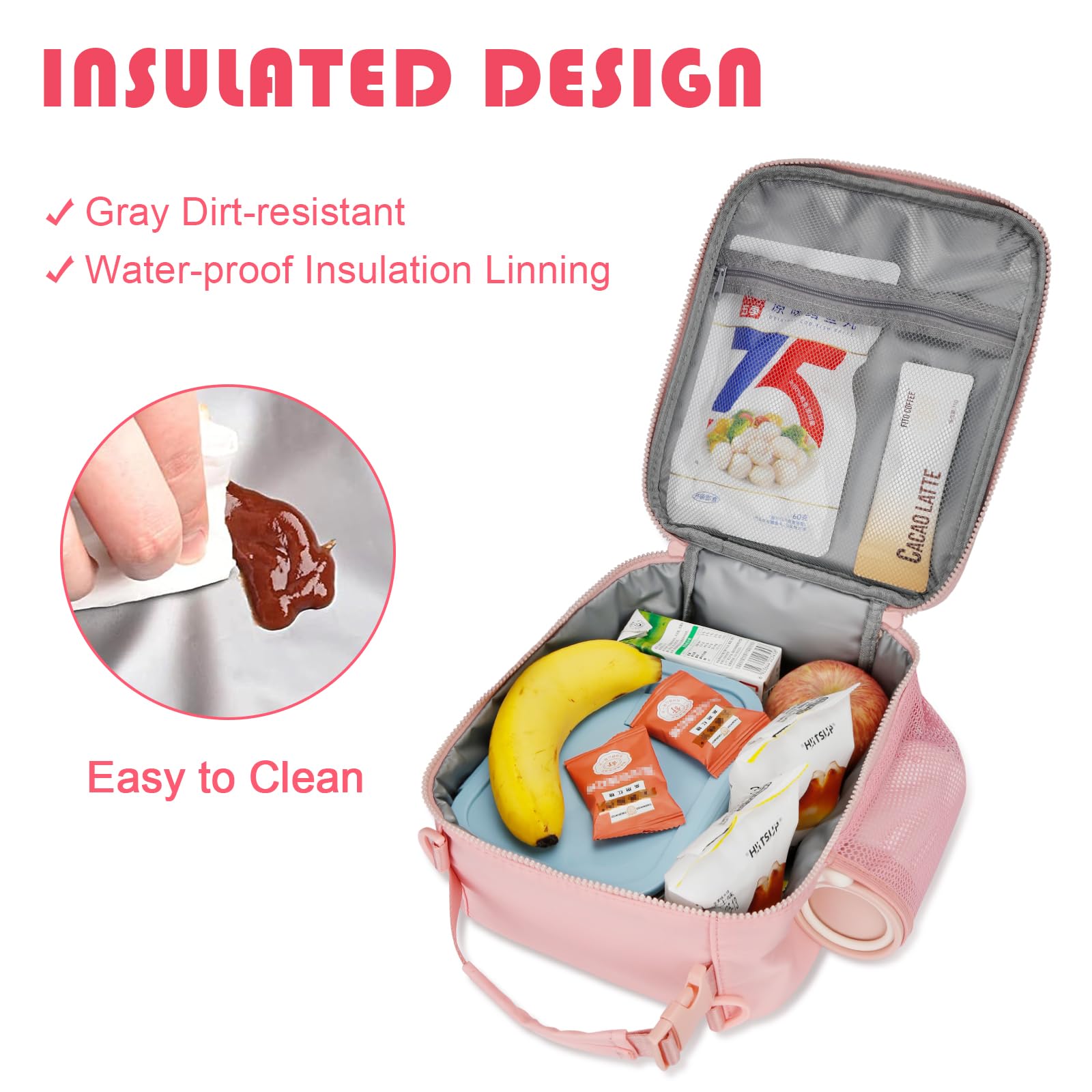 CLOUDWINGS waterproof PEVA liner helps prevent leaks and simplifies cleanup