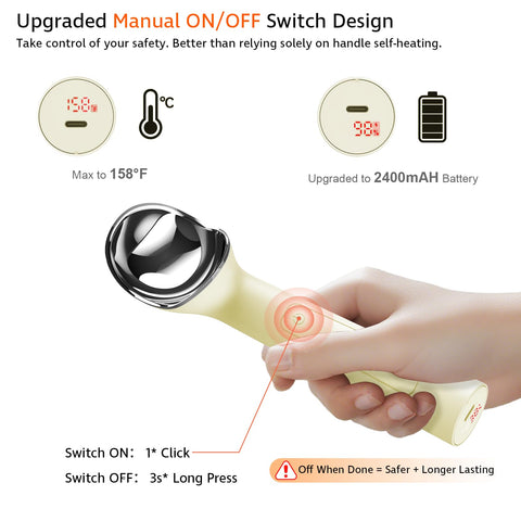 Cloukily LED display shows real-time temperature for ready-to-use accuracy.