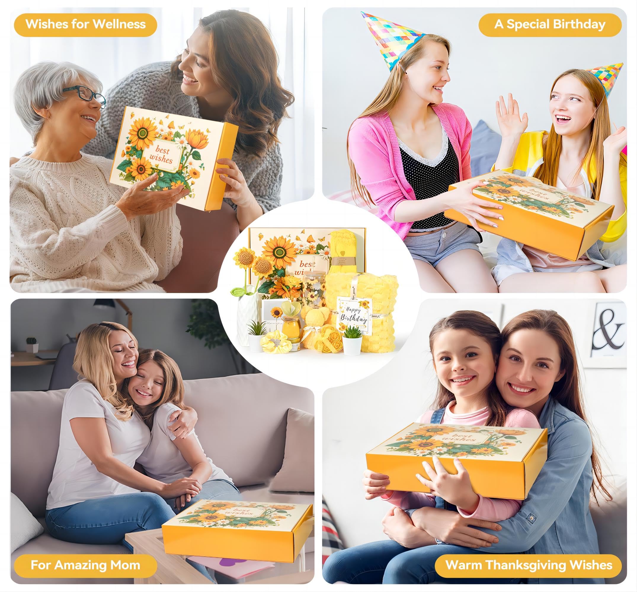 CLTTCLLCT knitted sunflower ornaments brighten spaces