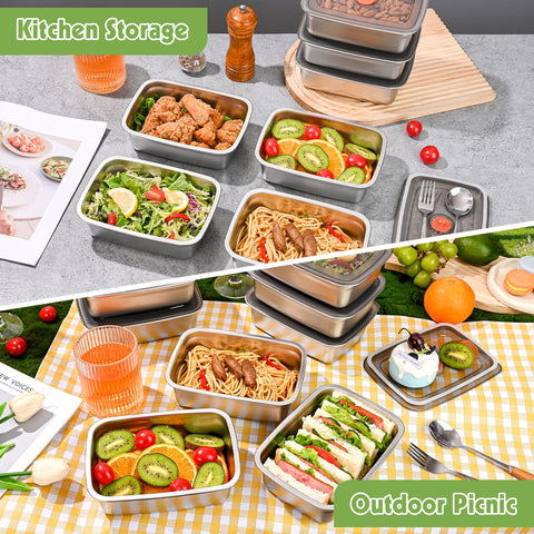 CLWVPCOT freezer-safe stainless steel maintains food quality during freezing.