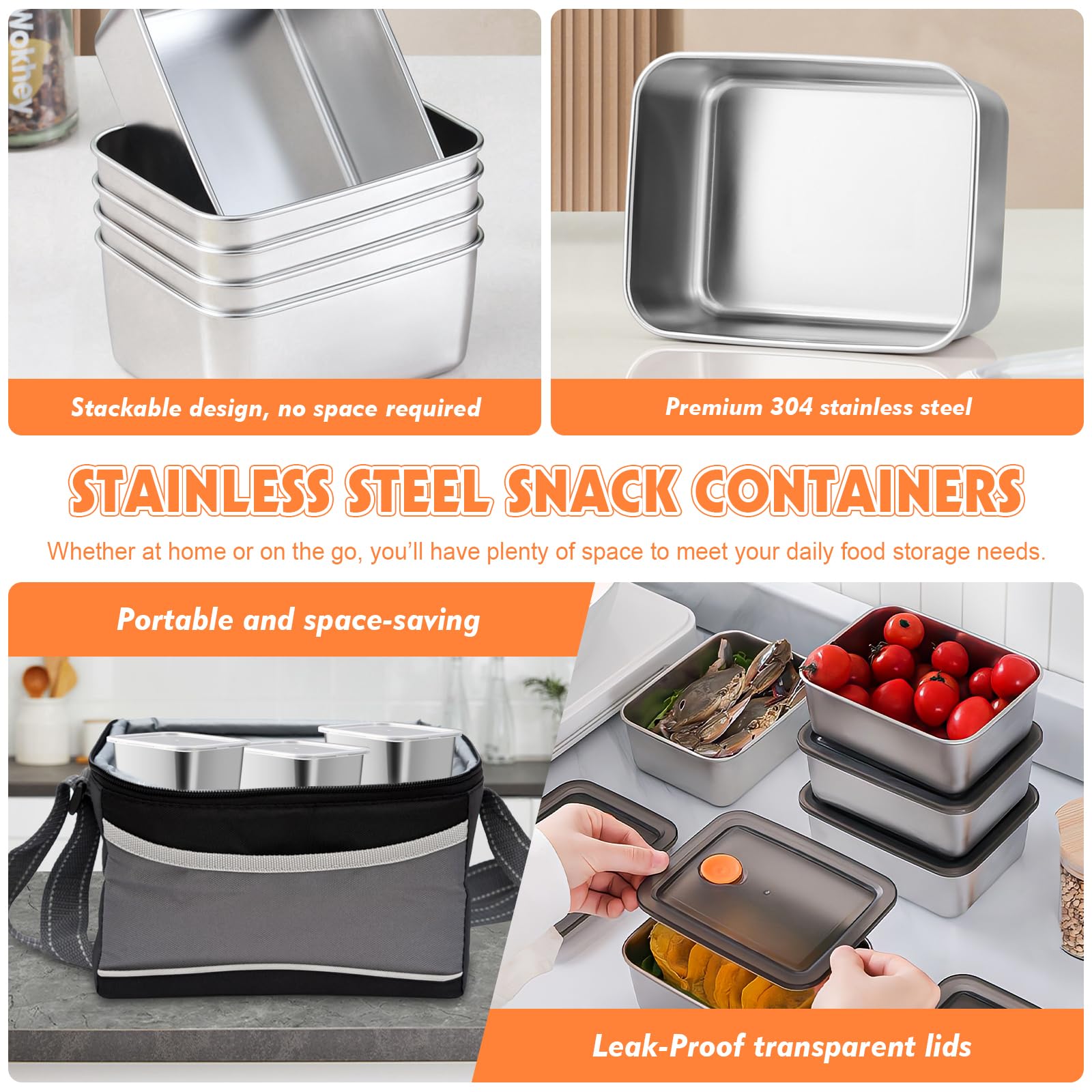 Container is microwave-safe without lids, freezer-safe, and dishwasher-safe for easy cleanup.