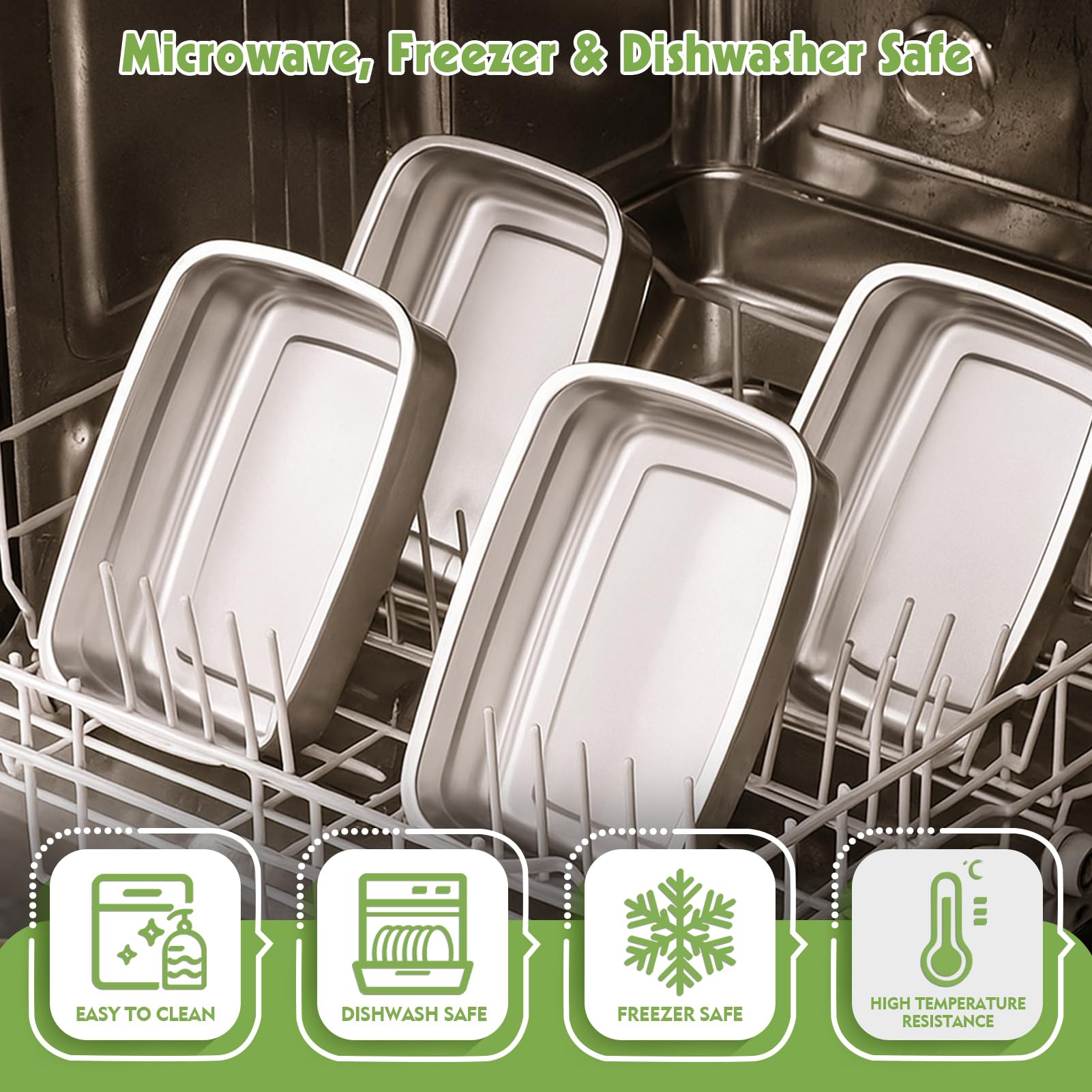 CLWVPCOT stackable design helps save space in cabinets, fridges, or bags.